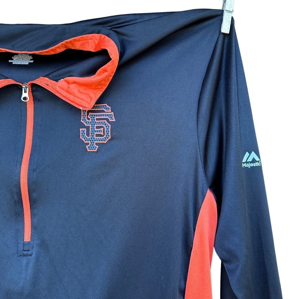 Majestic Fan Fashion San Francisco Giants Baseball Pullover Women’s Size 1X - Picture 6 of 14